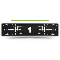Alti Giri MONO Neon Green Premium Kennzeichenhalter Set...